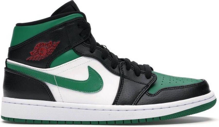 Nike Air Jordan 1 Mid Green Toe Sneaker 554724