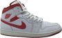 Jordan Air 1 Mid Heren White Dune Red Sail Lobster- Heren White Dune Red Sail Lobster - Thumbnail 1