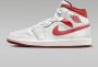 Jordan Air 1 Mid Heren White Dune Red Sail Lobster- Heren White Dune Red Sail Lobster - Thumbnail 4