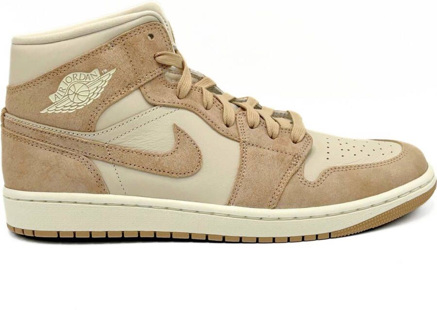 Jordan Air 1 Mid Legend Light Brown Sail Legend Medium Brown- Legend Light Brown Sail Legend Medium Brown
