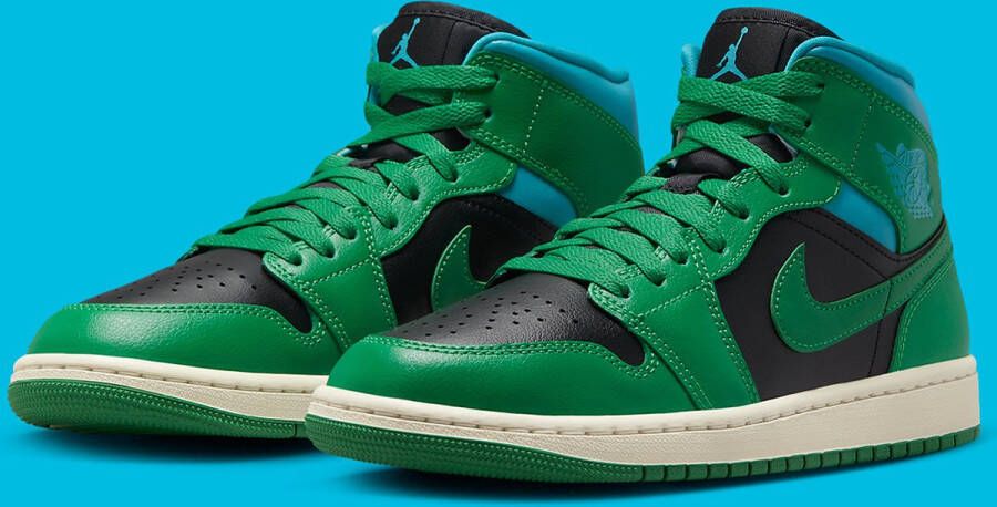 Air Jordan 1 Mid Wmns Lucky Green BQ6472