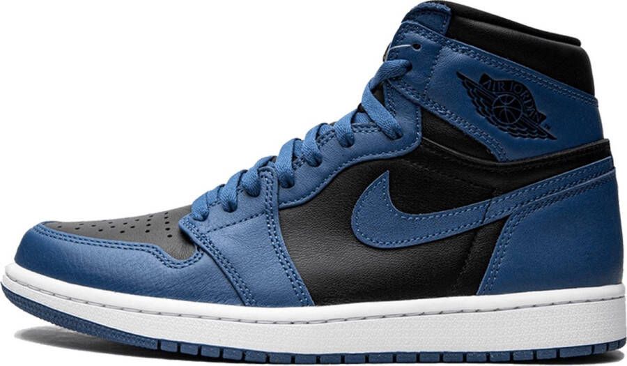 Air Jordan 1 Retro High OG 'Dark Marina Blue' 555088-404 blauw zwart wit sneakers hoog
