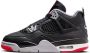 Air Jordan 4 Bred Reimagined (GS) FQ8213-006 zwart- rood grijs sneakers hoog kindersneakers unisex - Thumbnail 2