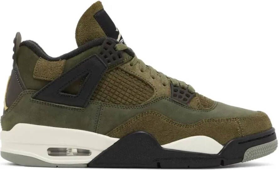 Air Jordan 4 Retro SE Craft Medium Olive (GS) FB9928-200 suede groen coconut kindersneakers sneakers hoog