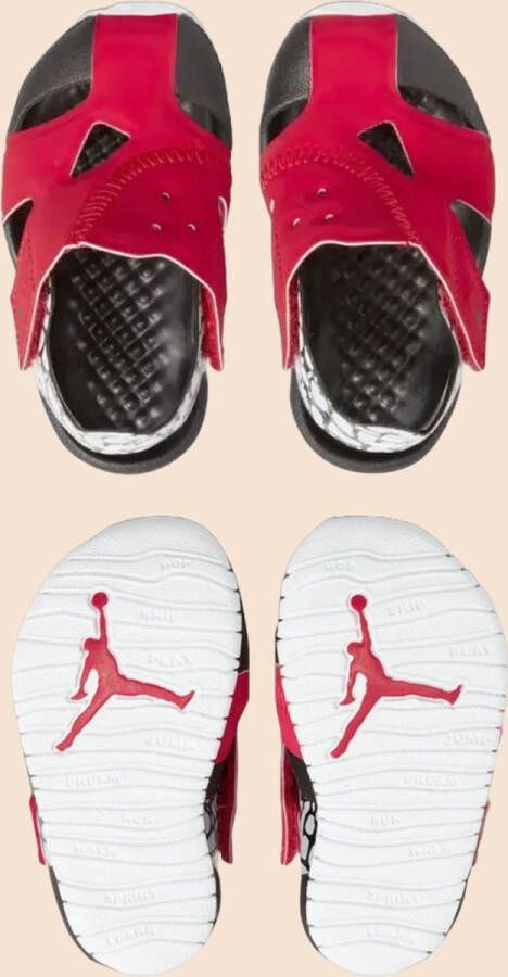 Jordan Flare (td) Sandalen & Slides Schoenen gym red black white maat: 18.5 beschikbare maaten:17 18.5