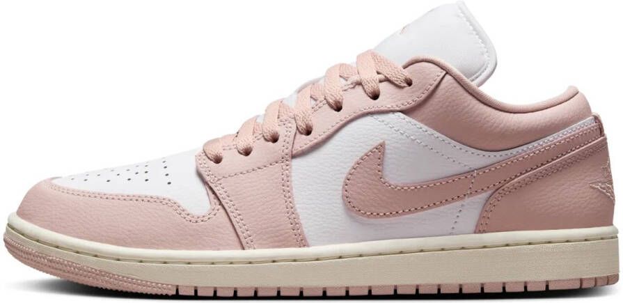 Air Jordan Nike 1 Low Wit Roze Pink Oxford Sneakers Dames