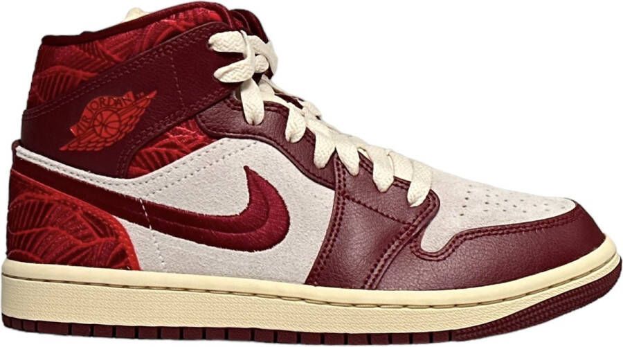 Air Jordan Nike 1 MID SE WMNS (Team Red University Red-Sail)