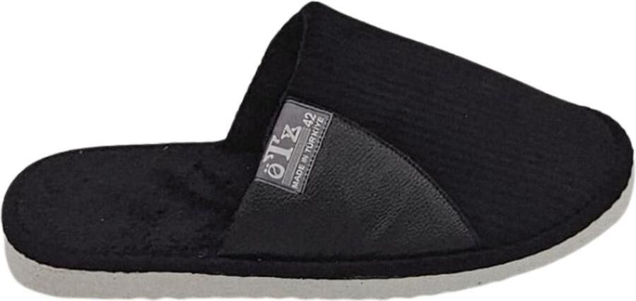 Aksulu Berussa-Ozt Comfortabele Pantoffels met Warme Voering 100% Katoen Lichtgewicht EVA Zool Unisex-Zwart