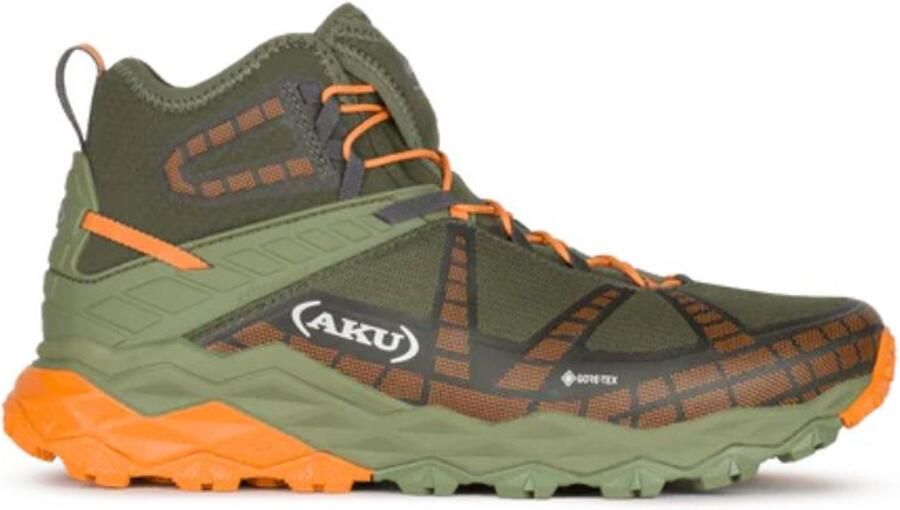 Aku Flyrock Mid GTX Wandelschoenen Heren Groen Oranje