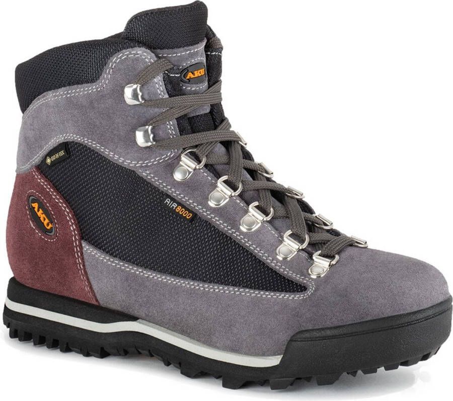 Aku Ultra Light Micro Goretex Wandelschoenen Anthracite Smoked Violet Dames