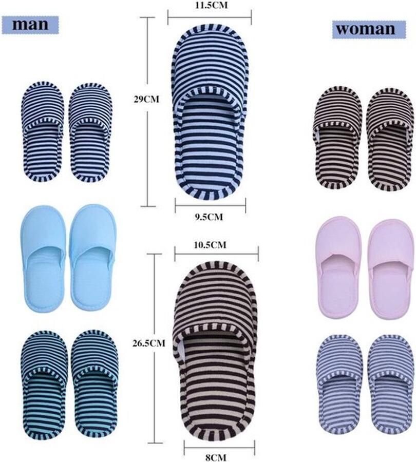 Aladdien Travel Foldable Slippers Comfortabele Slippers Ideaal voor Reizen