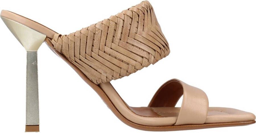 Albano Heeled Mules Black White Beige Dames