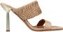 Albano Heeled Mules Black White Beige Dames - Thumbnail 4