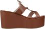Albano Wedges Brown Dames - Thumbnail 1