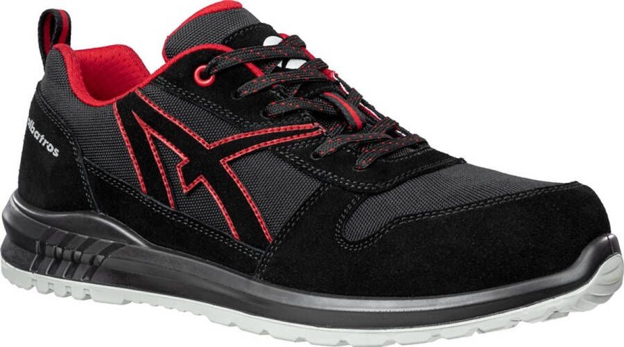 Albatros Freizeit- Berufsschuh Clifton St Low O2 ESD SRC Schwarz Rot