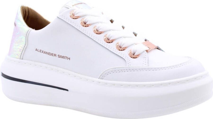 ALEXANDER SMITH Lage Sneakers Dames 1896 Maat: 36 Materiaal: Leatherlook Kleur: Wit