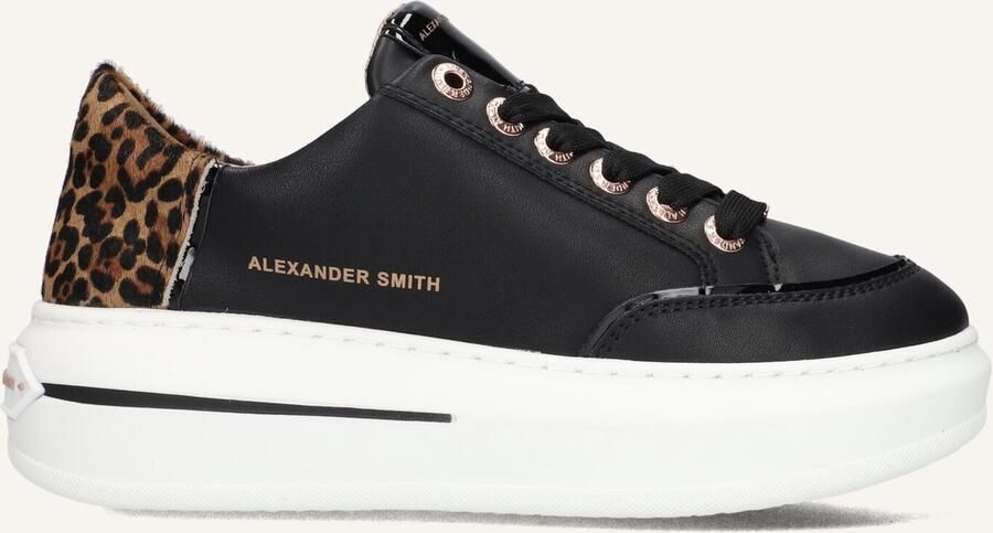 ALEXANDER SMITH Lage Sneakers Dames Lancaster Woman Maat: 36 Materiaal: Leer Kleur: Zwart