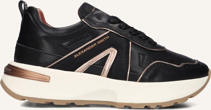 Alexander Smith Liverpool Sneakers Leer Dames Zwart