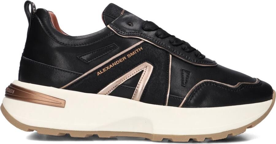 Alexander Smith Liverpool Sneakers Leer Dames Zwart