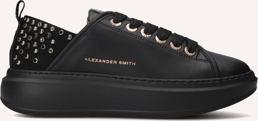 ALEXANDER SMITH Lage Sneakers Dames Wembley Maat: 39 Materiaal: Leer Kleur: Zwart