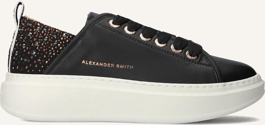 ALEXANDER SMITH Lage Sneakers Wembley Maat: 38 Materiaal: Leer Kleur: Zwart