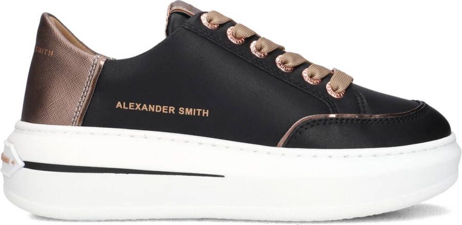 ALEXANDER SMITH Lage Sneakers Dames Lancaster Maat: 36 Materiaal: Leer Kleur: Zwart