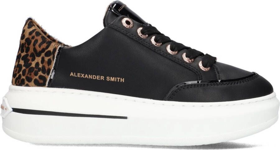 Alexander Smith Lancaster Woman Sneakers Leren Sneaker Dames Zwart