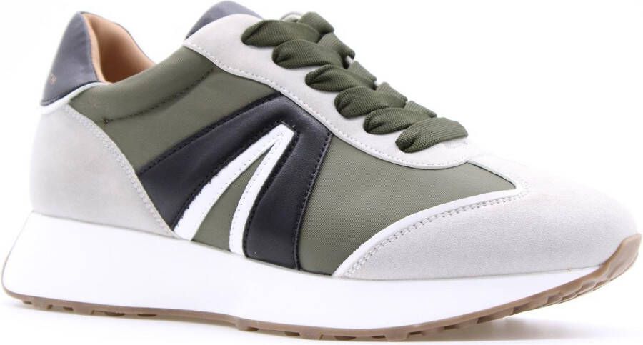 Alexander Smith Grijze Witte Leren Sneaker Gray