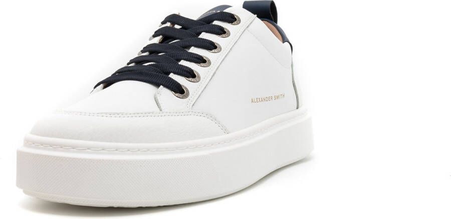 Alexander Smith Stijlvolle Bond Sneakers voor Mannen White Heren