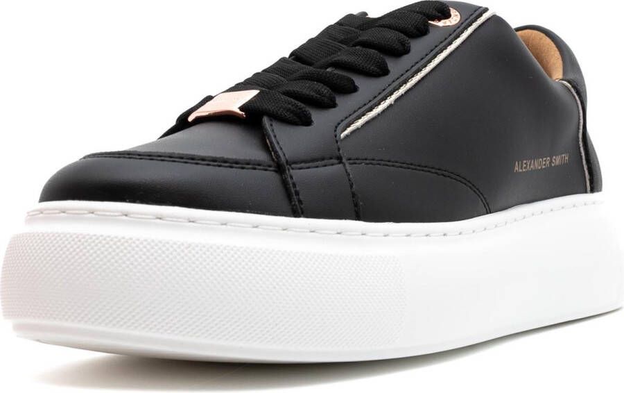 Alexander Smith Eco Greenwich Zwart Goud Sneaker Black Dames