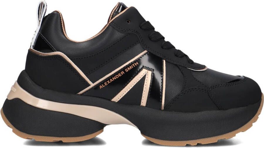 ALEXANDER SMITH Lage Sneakers Dames Victoria Maat: 36 Materiaal: Leatherlook Kleur: Zwart