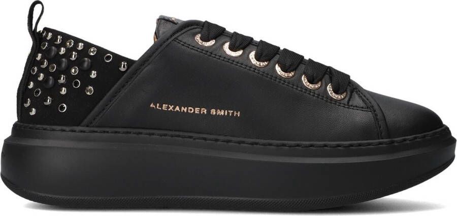 ALEXANDER SMITH Lage Sneakers Dames Wembley Maat: 41 Materiaal: Leer Kleur: Zwart