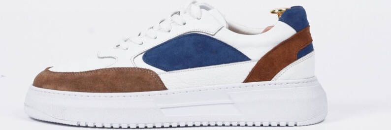 Alfie Walker Ivory Suède Sneaker Wit