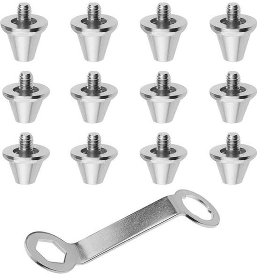 Allecto 12 stuks met sleutel voor sneakers en Voetbal Studs M5