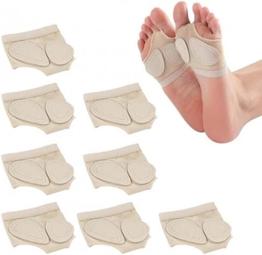 Dansschoenen Antislip Ademend Beige Voetkussens Balletvoetpad Geschikt voor vrouwen M L