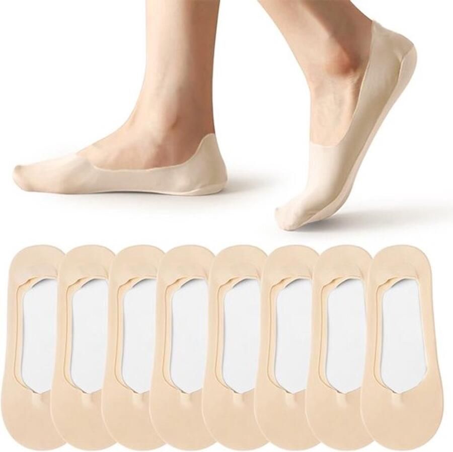 Allecto Onzichtbare antislip ijssokken ademend ultra-low-topdesign