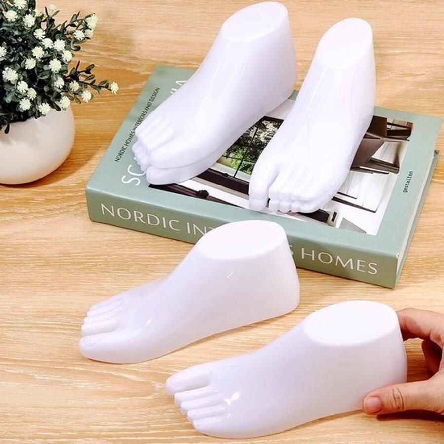 Allecto Sandaal Display Plastic Voeten Modellen Wit