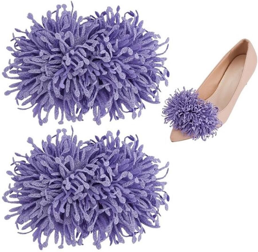 Allecto Unieke bloem schoen clips voor afneembare hoge hakken