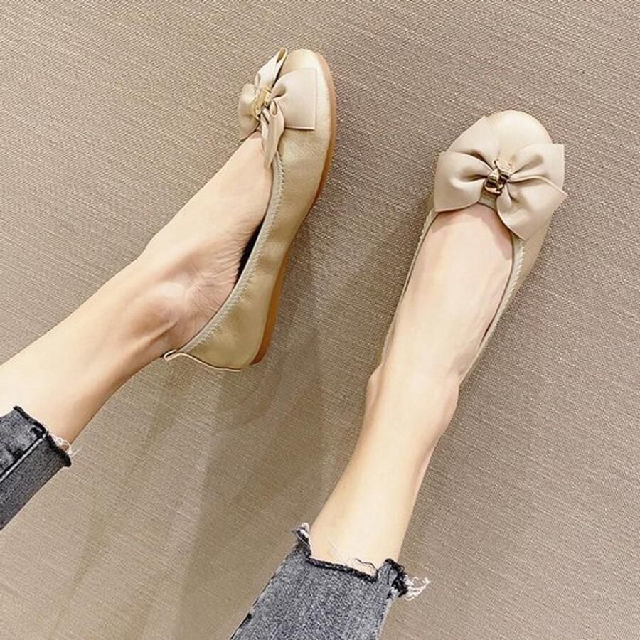 Dailygoods- Platte Pumps Dames Ballerina Schoenen Instapper Ronde Neus