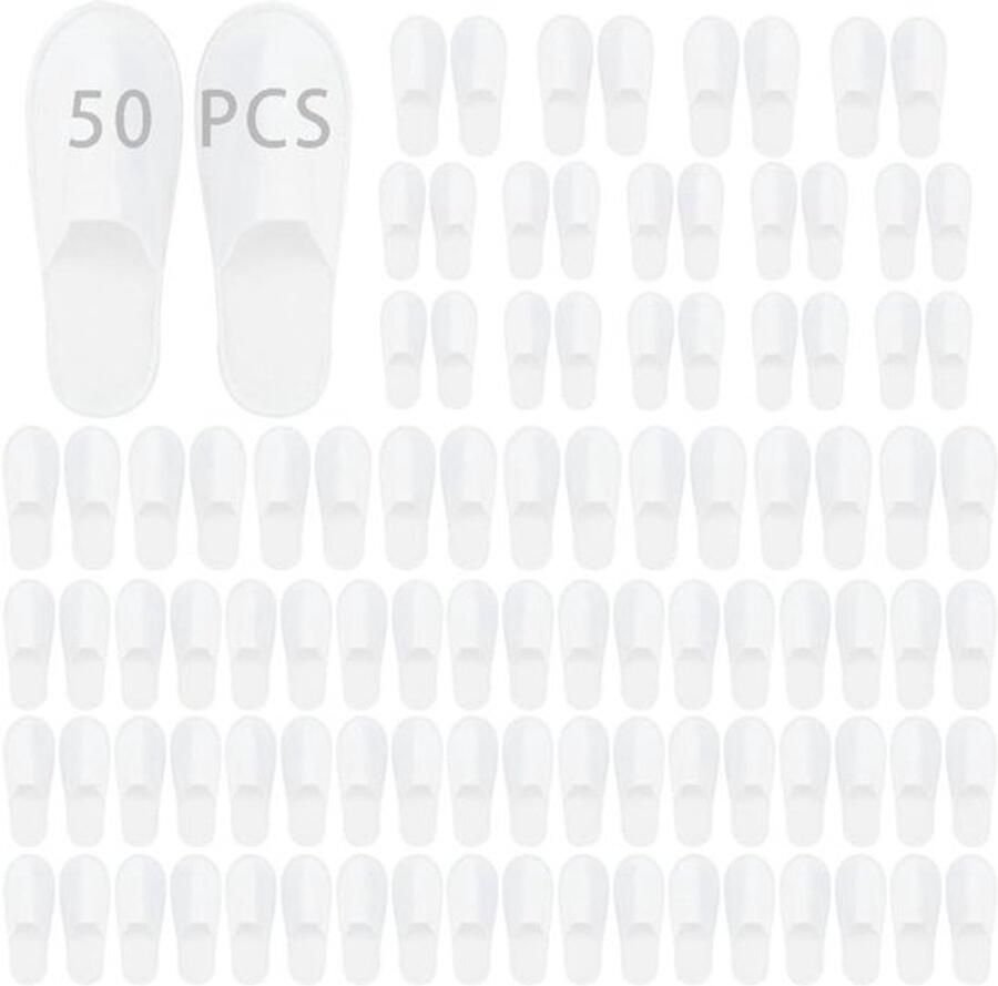 Allecto Wegwerpslippers Antislip Hotel Slippers Comfortabel en 50 Paar