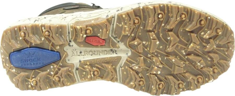 Allrounder by Mephisto Heren wandelschoen half hoog Veel demping Bruin