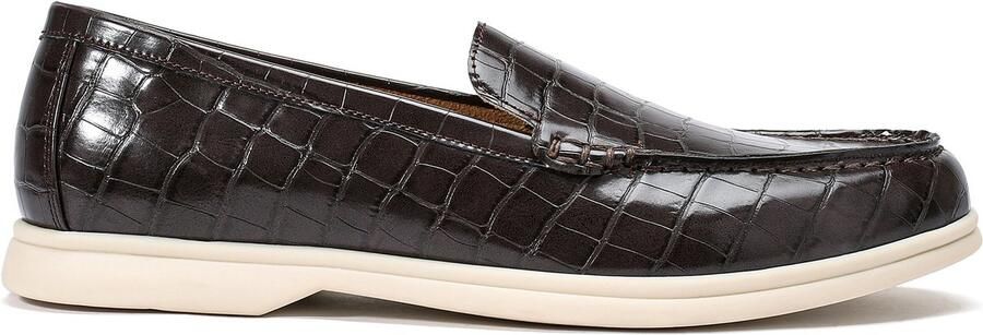 ALLTHEMEN Heren Krokodillenprint Loafer Slip-on