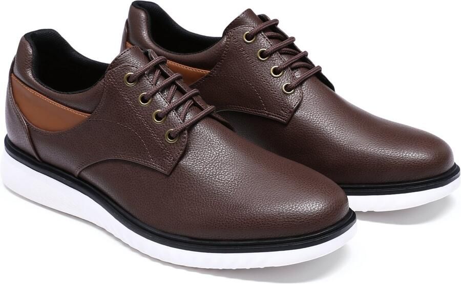 ALLTHEMEN Heren Veter Casual Leren Schoenen Platte Zool