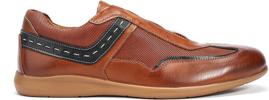 ALLTHEMEN Heren Wasachtige Leren Casual Schoenen
