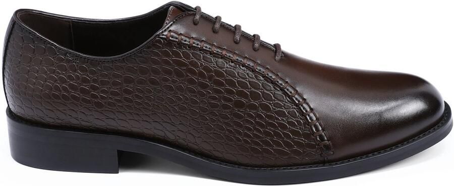 ALLTHEMEN Heren Zakelijke Spitse Neus Veterschoenen Combinatieleer