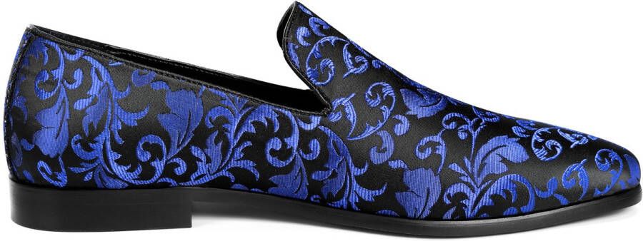 ALLTHEMEN Heren Jacquard Loafers Bruiloft Mocassins Borduurwerk Pak Pantoffels