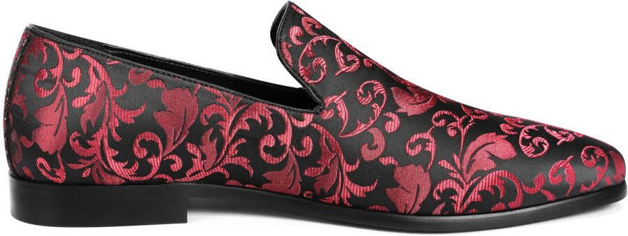ALLTHEMEN Heren Jacquard Loafers Bruiloft Mocassins Borduurwerk Pak Pantoffels