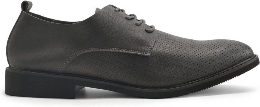 ALLTHEMEN Heren Puntige Neus Lage Top Eenvoudige Business Casual Schoenen Grijs