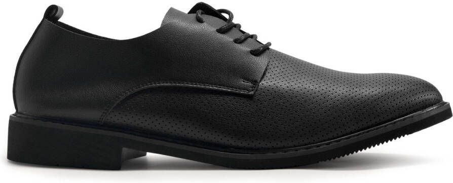 ALLTHEMEN Heren Puntige Neus Lage Top Eenvoudige Business Casual Schoenen Zwart