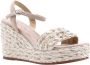 Alma en Pena Glinsterende platte damessandaal Beige Dames - Thumbnail 1